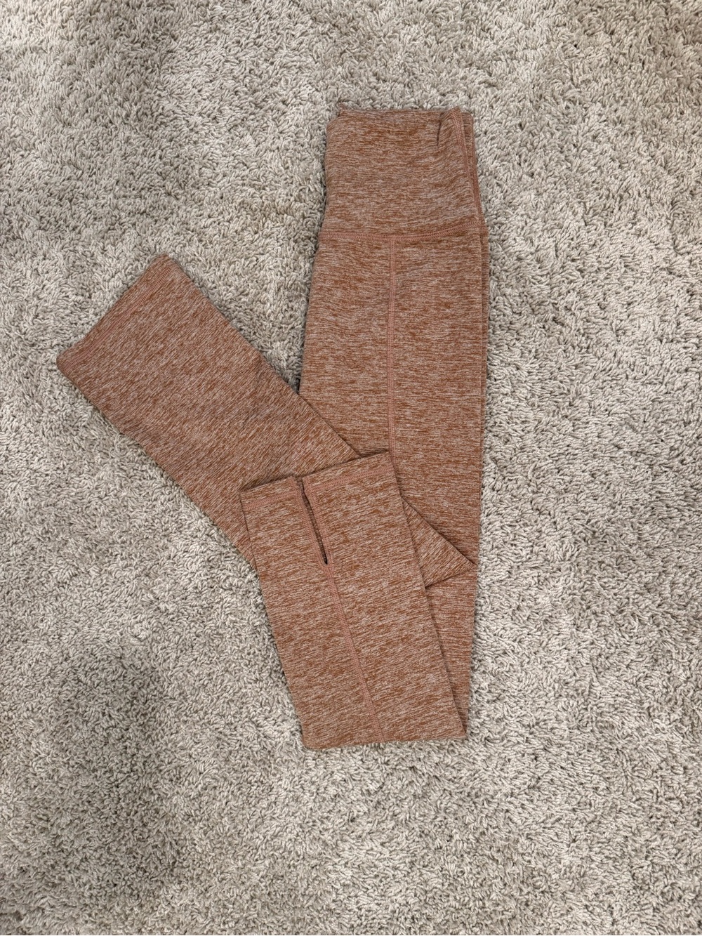 Aerie Heathered Burnt Orange 7/8 Leggings
